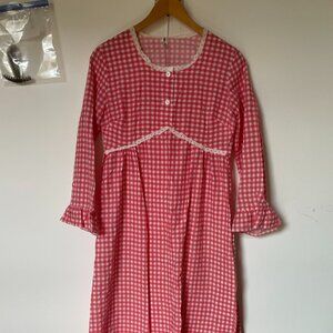Vintage prairie dress with tieback, size S/M